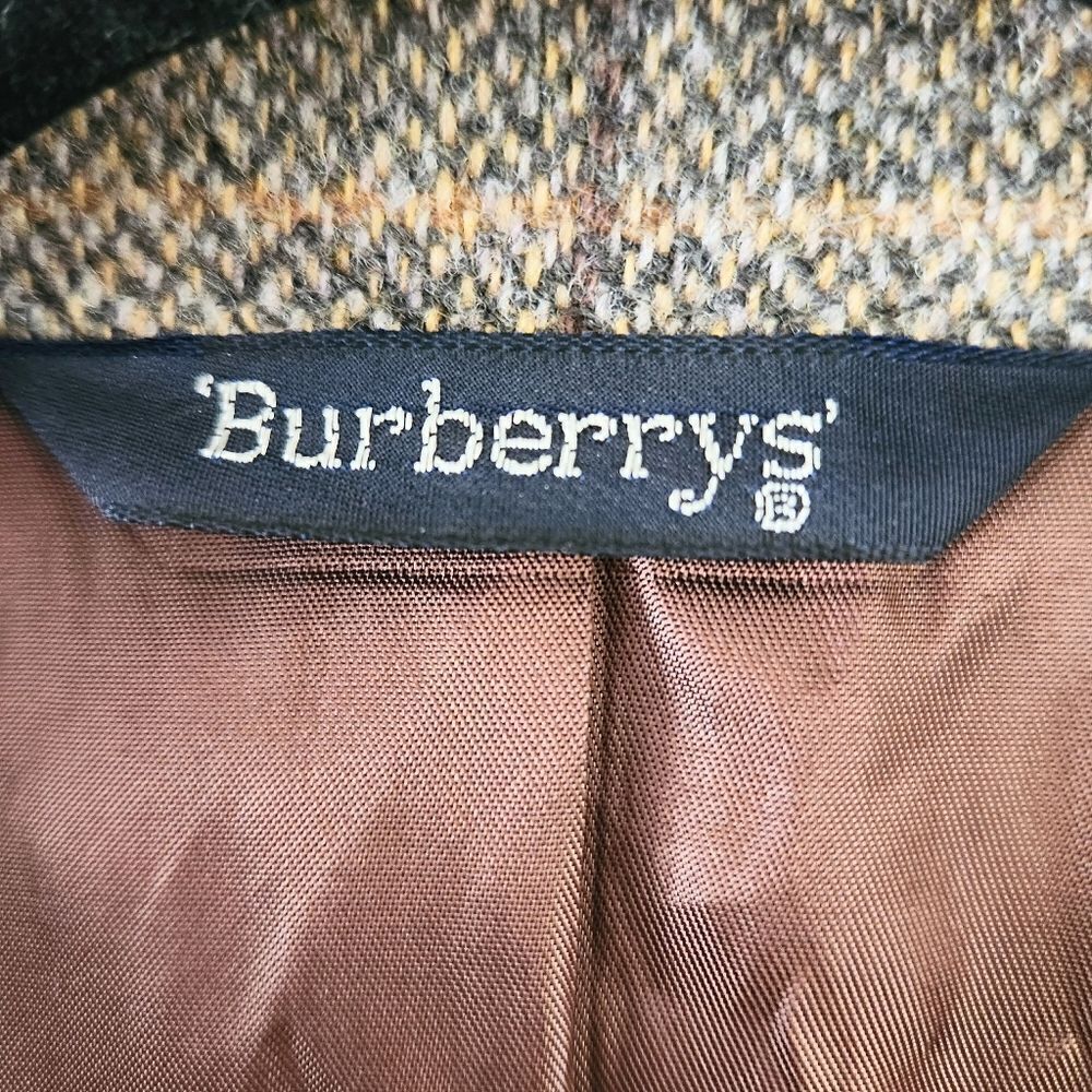 Burberry Vintage Tan Tweed Men's Blazer - Picture 3 of 10